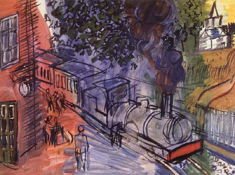 Train en gare, Dufy Raoul